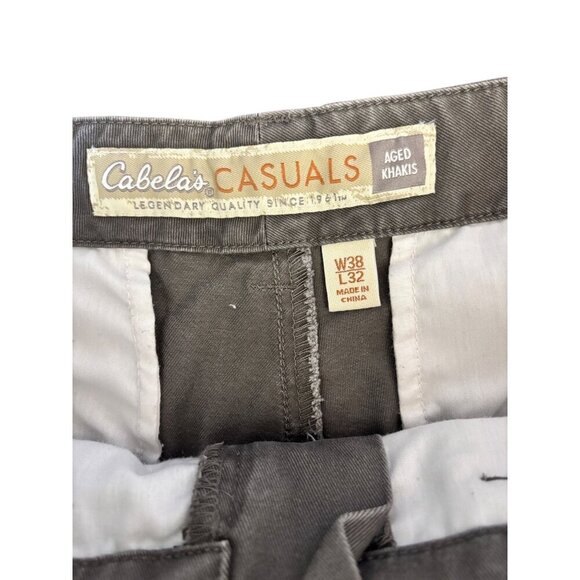 Cabela's Casuals Men's Aged Khaki Charcoal Pants - Picture 3 of 7